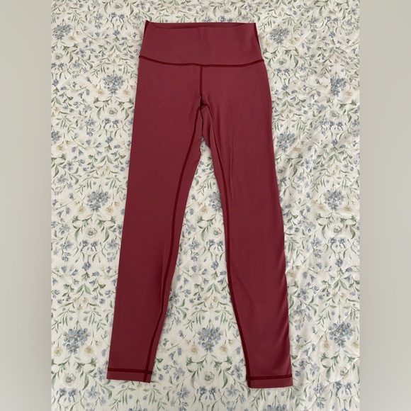 lululemon athletica Pants - Lululemon Wunder Under High-Rise Tight Brushed Full-On Luxtreme 28” Misty Merlot
